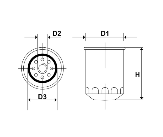 Filtro Olio per Suzuki BRP (Rif. or. 16510-61A31, 16510-90J00, 778886, 5033539)