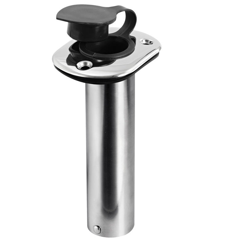 Portacanne da incasso inox 42 mm diritto 90°