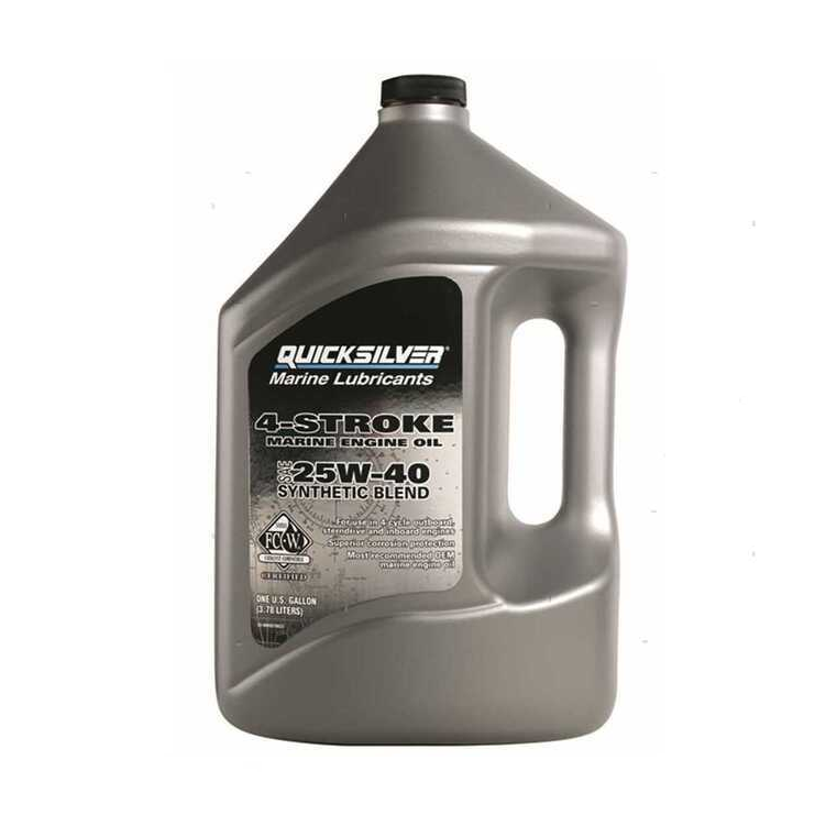 Quicksilver 25W40 Sintetico 4 lt per fuoribordo 4 tempi