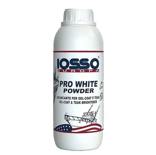 Iosso Pro White Powder 750 gr Sbiancante per Vetroresina Acciaio Teak