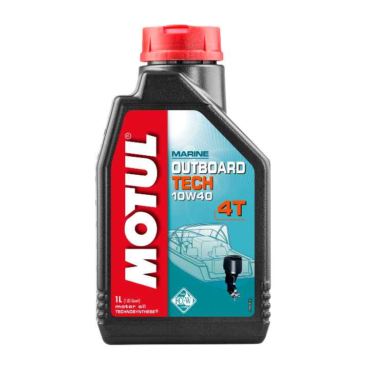 Motul Outboard Tech 10W40 4T Olio Marino Motore Fuoribordo