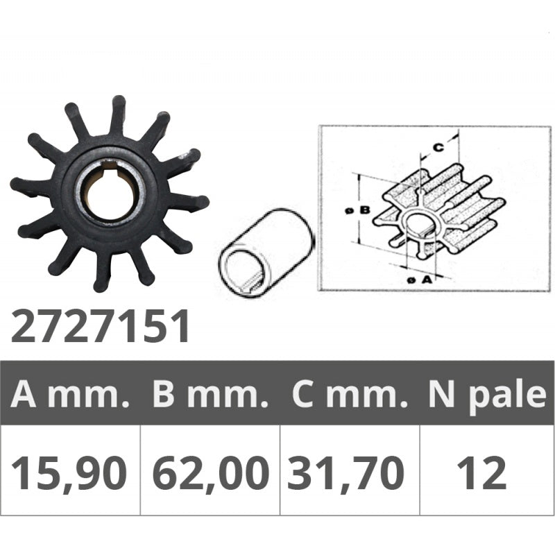 Girante Universale Jabsco 18838-0001