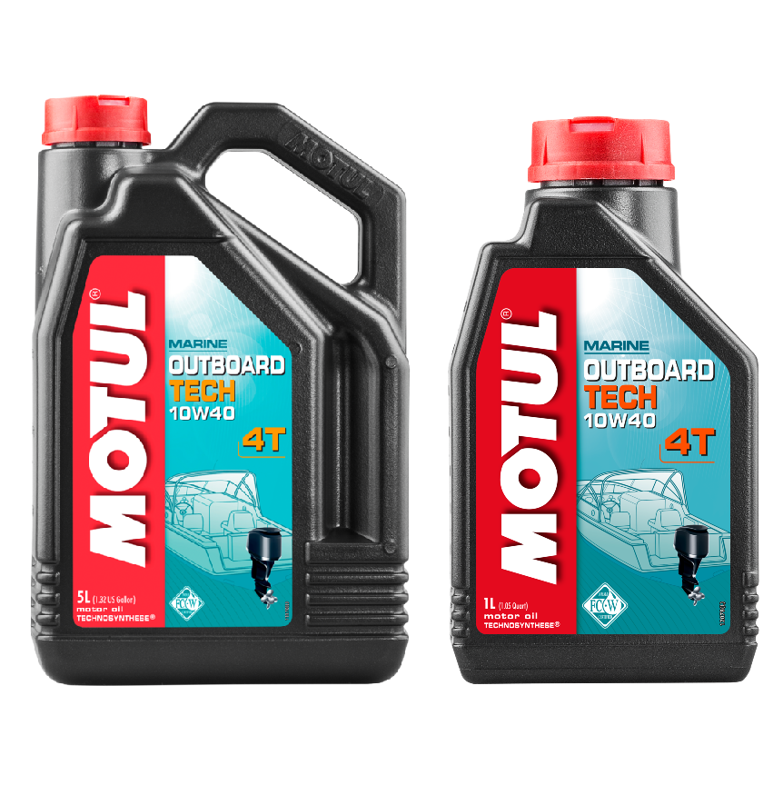 Motul Outboard Tech 10W40 4T Olio Marino Motore Fuoribordo