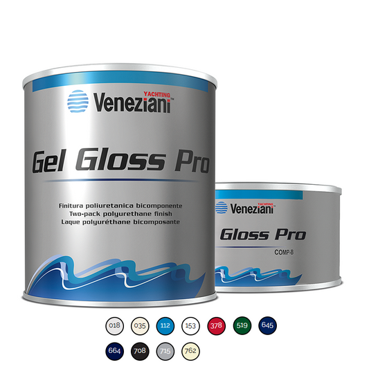 Veneziani Gel Gloss Pro 0,75 lt Smalto Poliuretanico Bicomponente