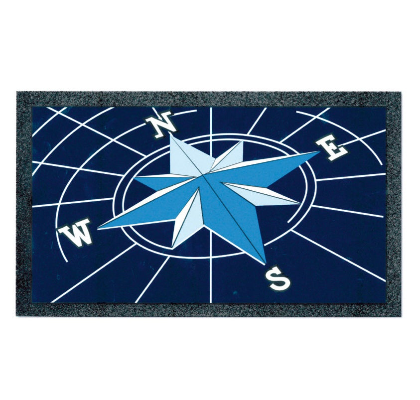 Zerbino rettangolare antisdrucciolo 40x68 cm Wind