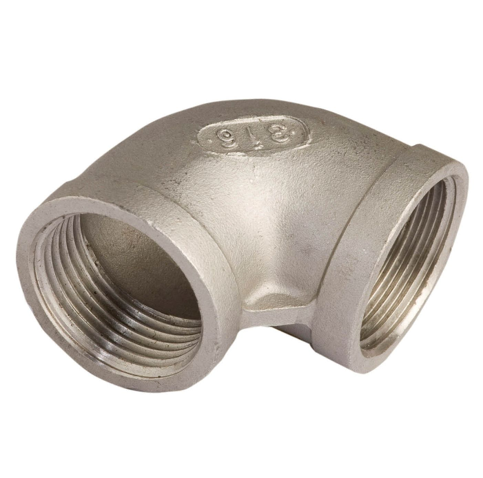 Gomito 90° F.F. in Acciaio Inox AISI 316