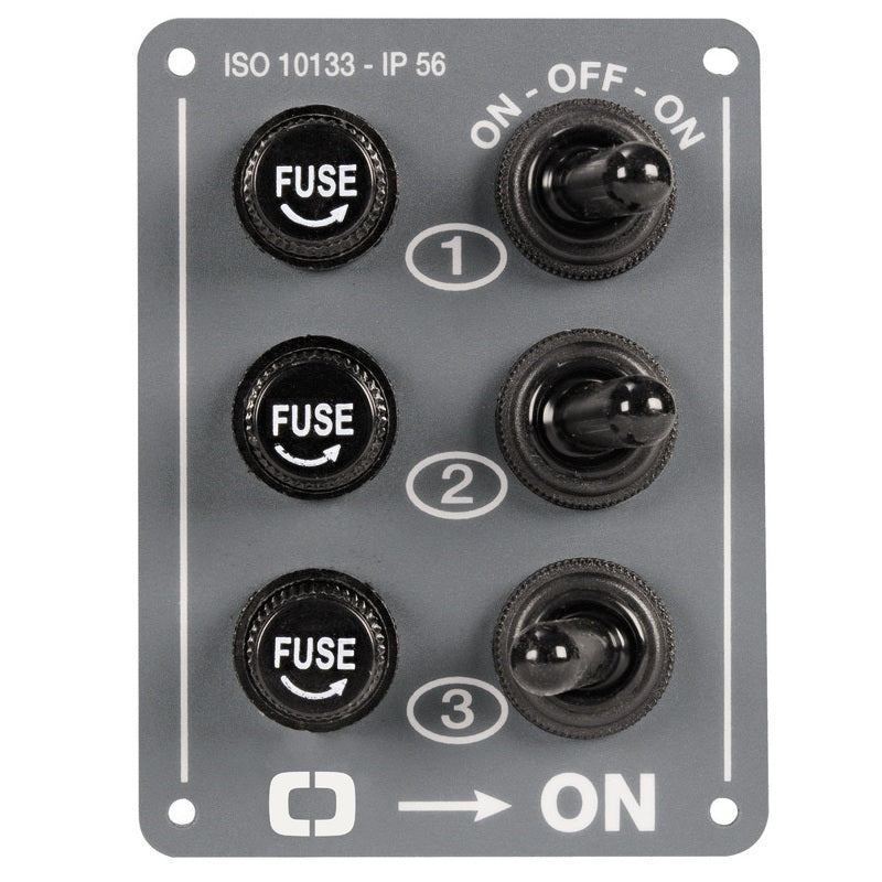 Pannello elettrico 3 interruttori