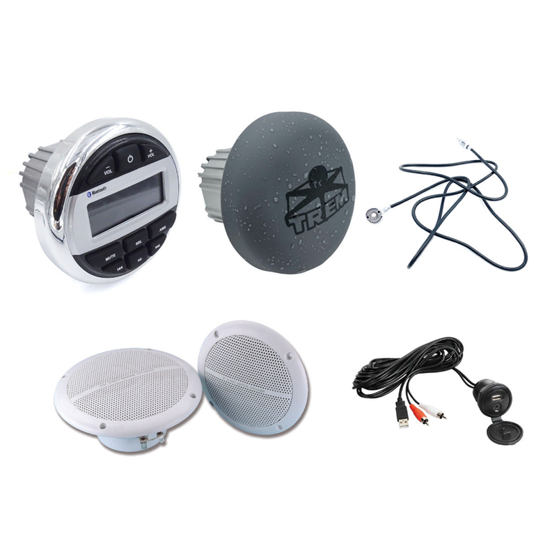 Kit Stereo con Casse 2x100W Bluetooth