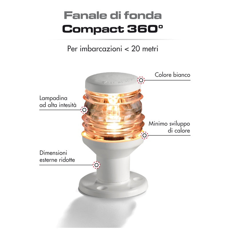 Fanalino fonda bianco