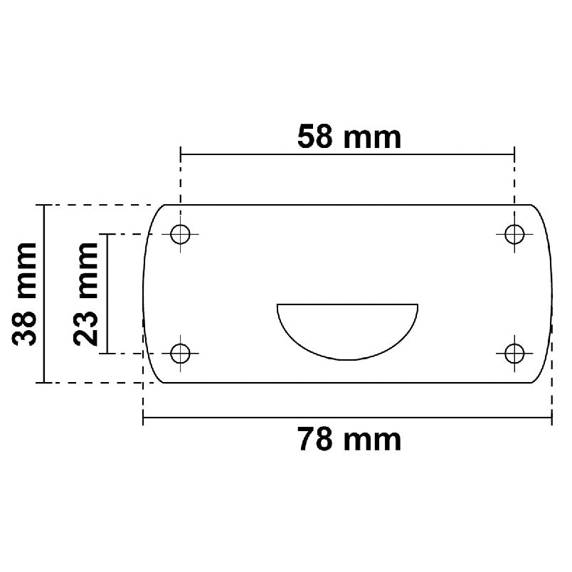 Asta fanale a led abbattibile 600 mm Easy led Nero