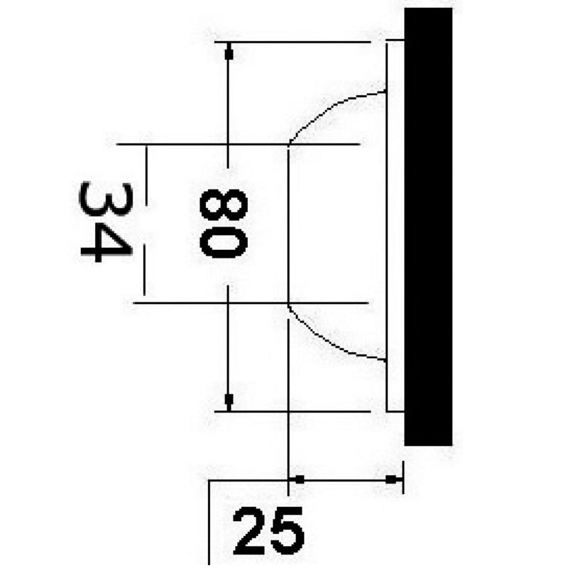 Luce subacquea LED 5W bianco 12/24V per plancette/specchio di poppa/carena