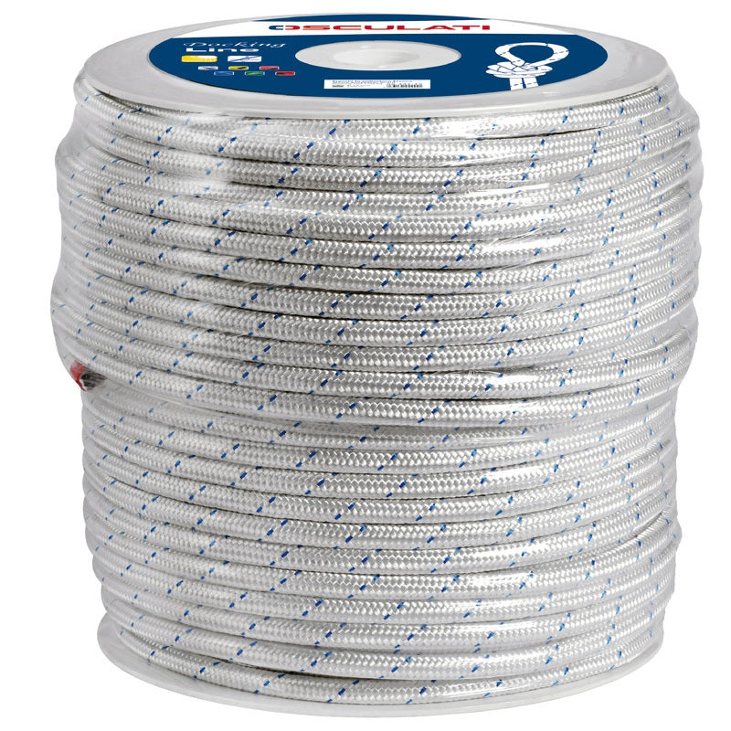 Treccia poliestere bianca con segnalino