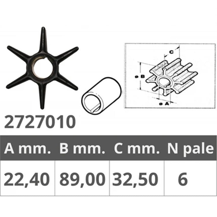 Girante Universale Honda/Mariner/Mercruiser/Mercury/Johnson/Evinrude/OMC