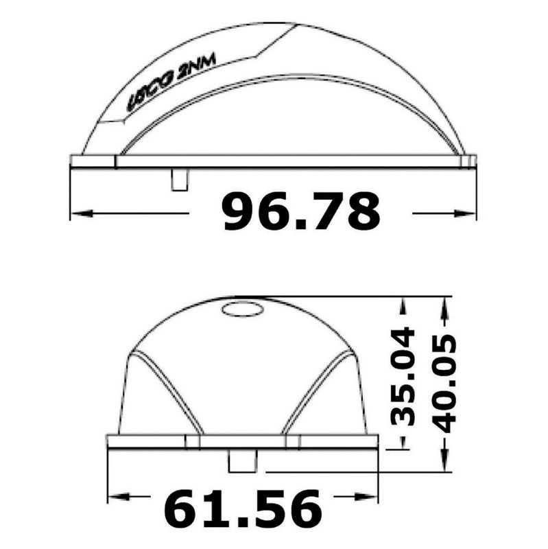 Fanale di via led Evoled inox coppia rosso+verde