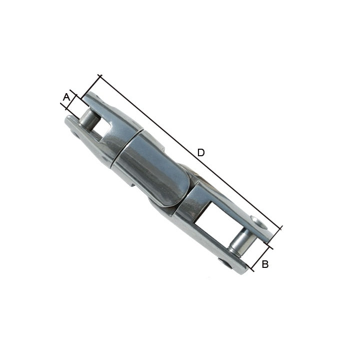 Giunto girevole inox Ø 6-8 mm per ancora