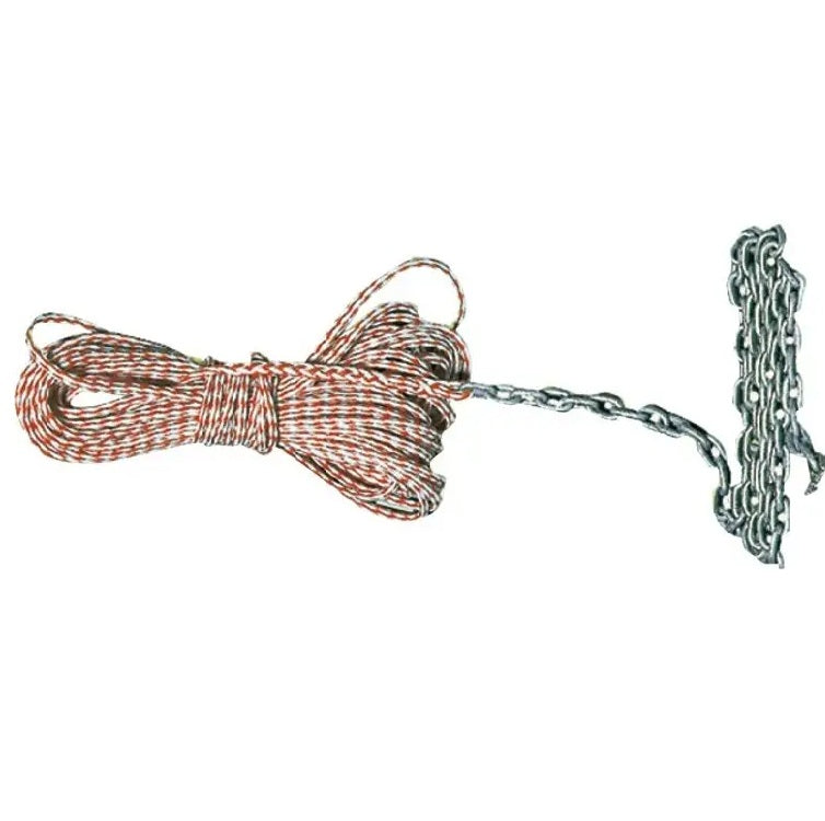 Cima levilene 8mm con catena per ancora