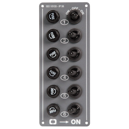 Pannello elettrico 6 interruttori