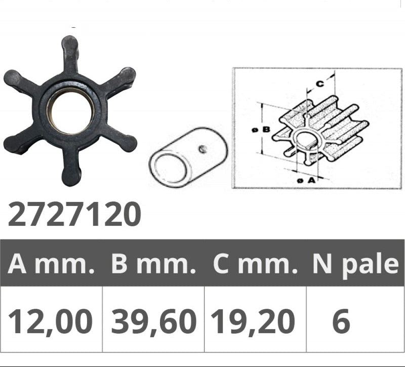 Girante Universale Jabsco/Johnson 22405-0001/09-0808B-1