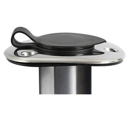 Portacanne da incasso inox 42 mm diritto 90°