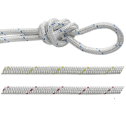 Treccia poliestere bianca con segnalino