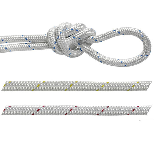 Treccia poliestere bianca con segnalino