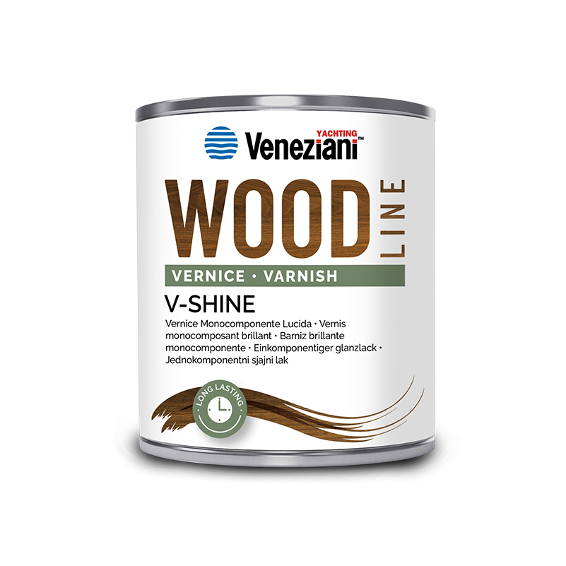 Veneziani V-Shine 0,75 lt Vernice Trasparente per Legno