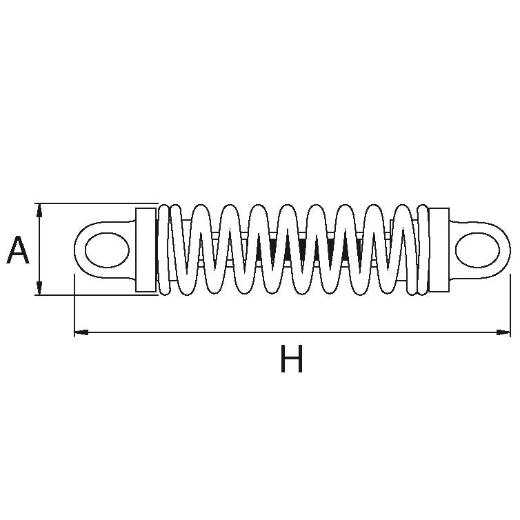 Molla Ormeggio Silenziata DOUGLAS MARINE Silenced Springs