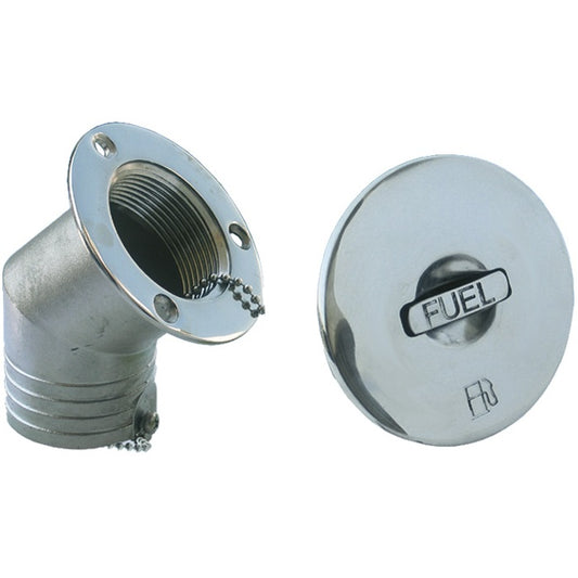 Tappo Imbarco Carburante Benzina D. 50 mm Inclinato Inox