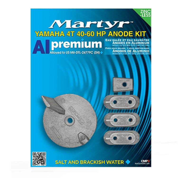 Kit Anodi Alluminio per Yamaha 40-60 HP 4T