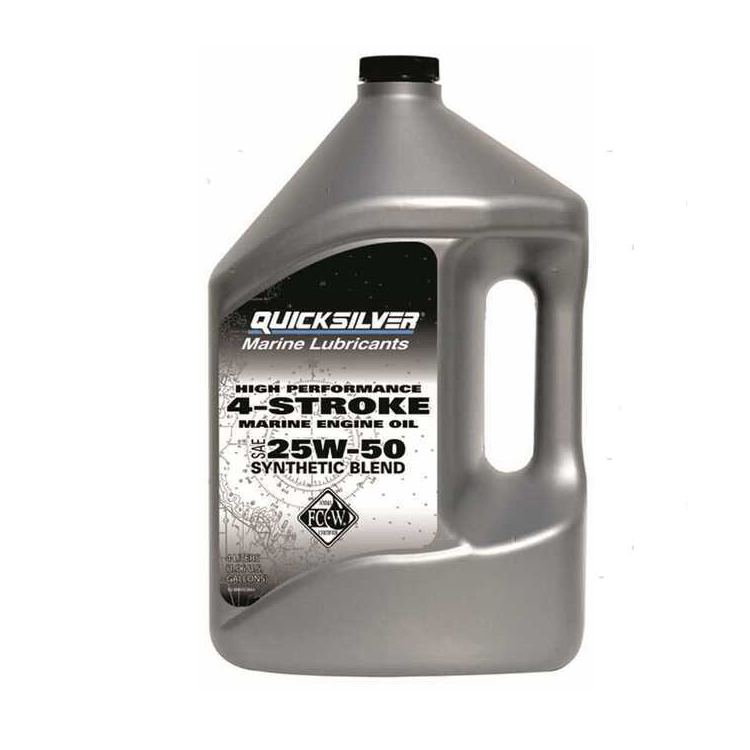 Quicksilver 25W50 High Performance Olio Sintetico 4 lt per fuoribordo 4 tempi