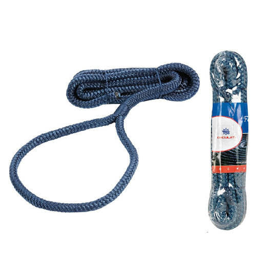 Cima per parabordi impiombata blu