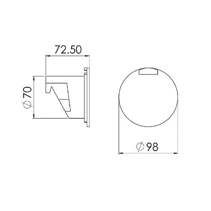 Contenitore Doccia Tondo