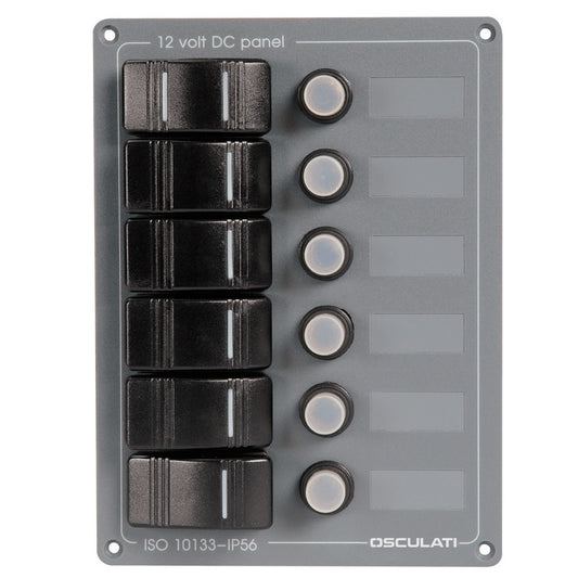 Pannello verticale 6 interruttori