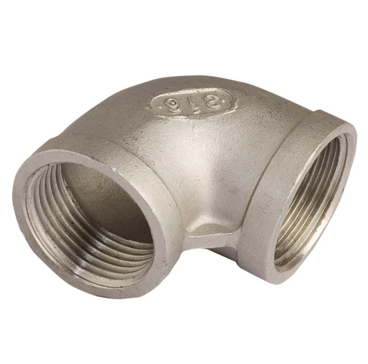 Gomito 90° F.F. in Acciaio Inox AISI 316