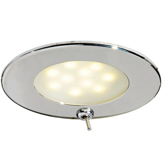 Plafoniera Adria LED inox con interruttore