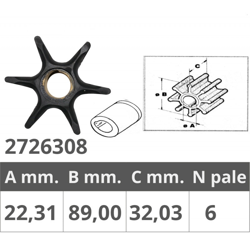 Girante BRP 395864 / 397131 / 435821 / 435748 / 5001593