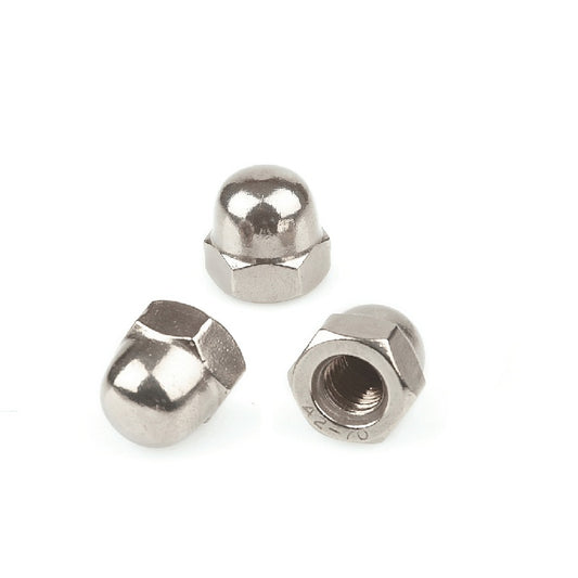 Dado esagonale cieco con calotta sferica inox A2 DIN 1587 UNI 5721