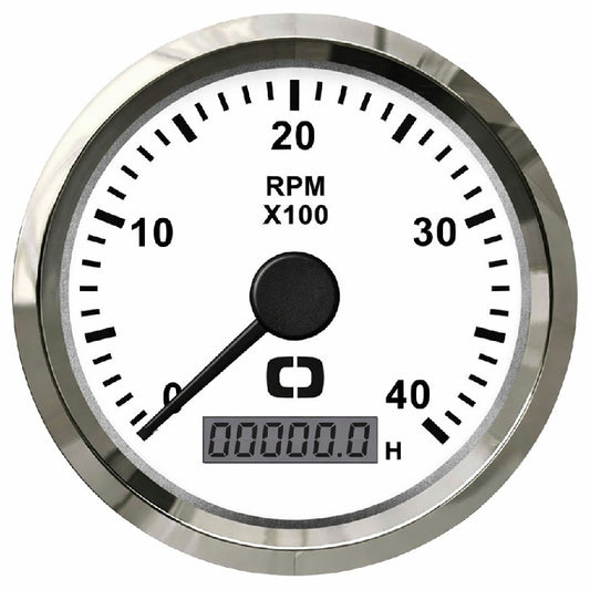 Contagiri 0-4000 RPM bianco/lucida
