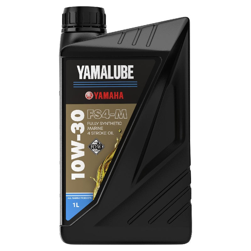 Yamalube FS4-M 10W30 Fully Synthetic Olio Marino FC-W Fuoribordo Yamaha