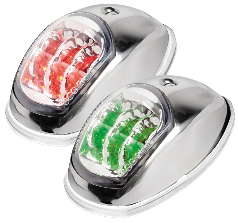 Fanale di via led Evoled inox coppia rosso+verde