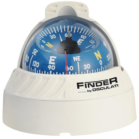 Bussola su piano Finder 2" 5/8 bianca, rosa blu