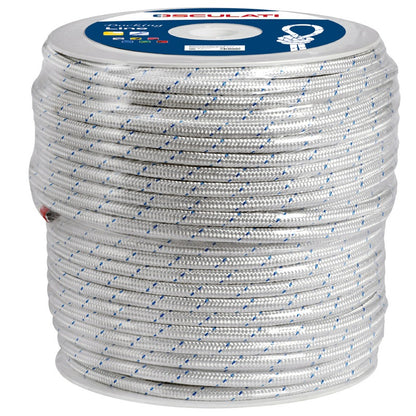 Treccia poliestere bianca con segnalino