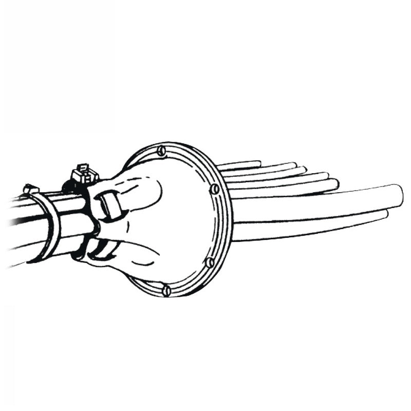 Cuffia e ghiera passacavi PVC bianca