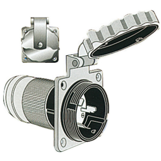 Presa Marinco inox tripolare 4 fili 50A 125/250V