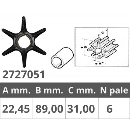 Girante Universale Mercury/Yamaha/Selva 6E5-44352-00/47-898689