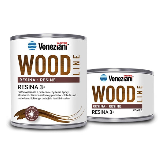 Veneziani Resina 3+ 0,75 lt Sistema Epossidico per legno