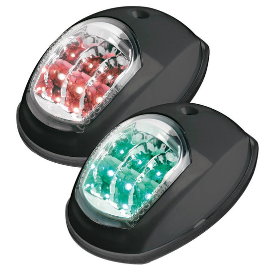 Luce di via led Evoled nera coppia rosso+verde
