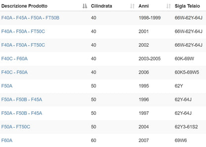 Cinghia Distribuzione Yamaha 62Y-46241-00