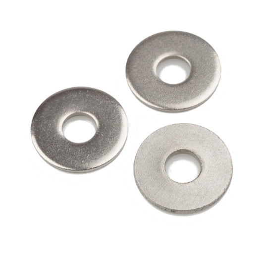 Rondelle piane inox A2 con Ø est. 3 o 4 volte il foro centrale