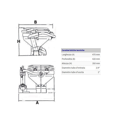 Toilet Manuale Ocean